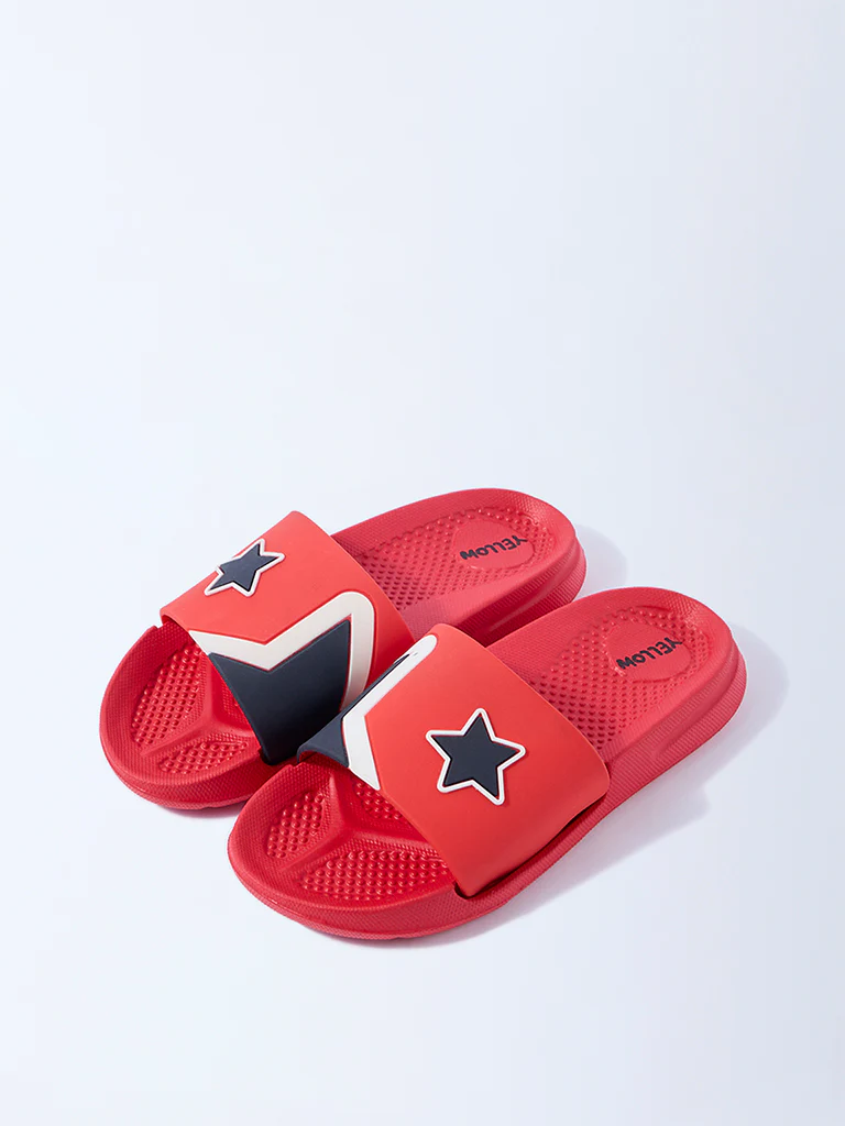 Yellow Red Star-Design Slides - Image 2