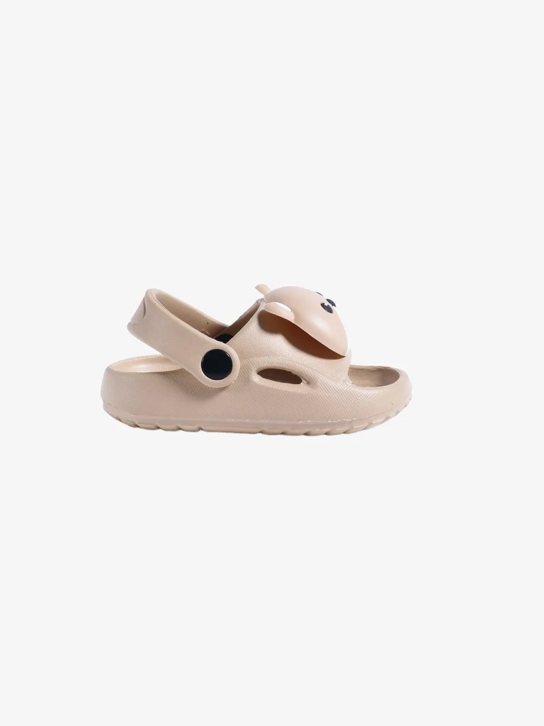 Yellow Unbleached Bear Themed Clogs