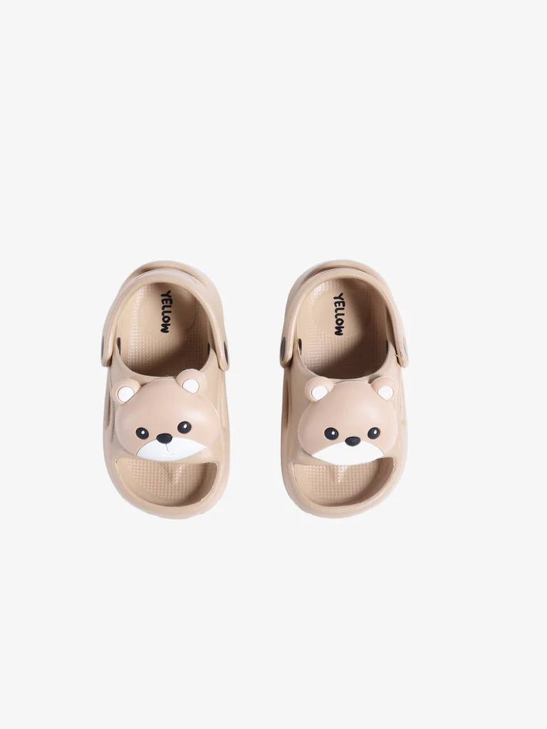 Yellow Unbleached Bear Themed Clogs - Image 2