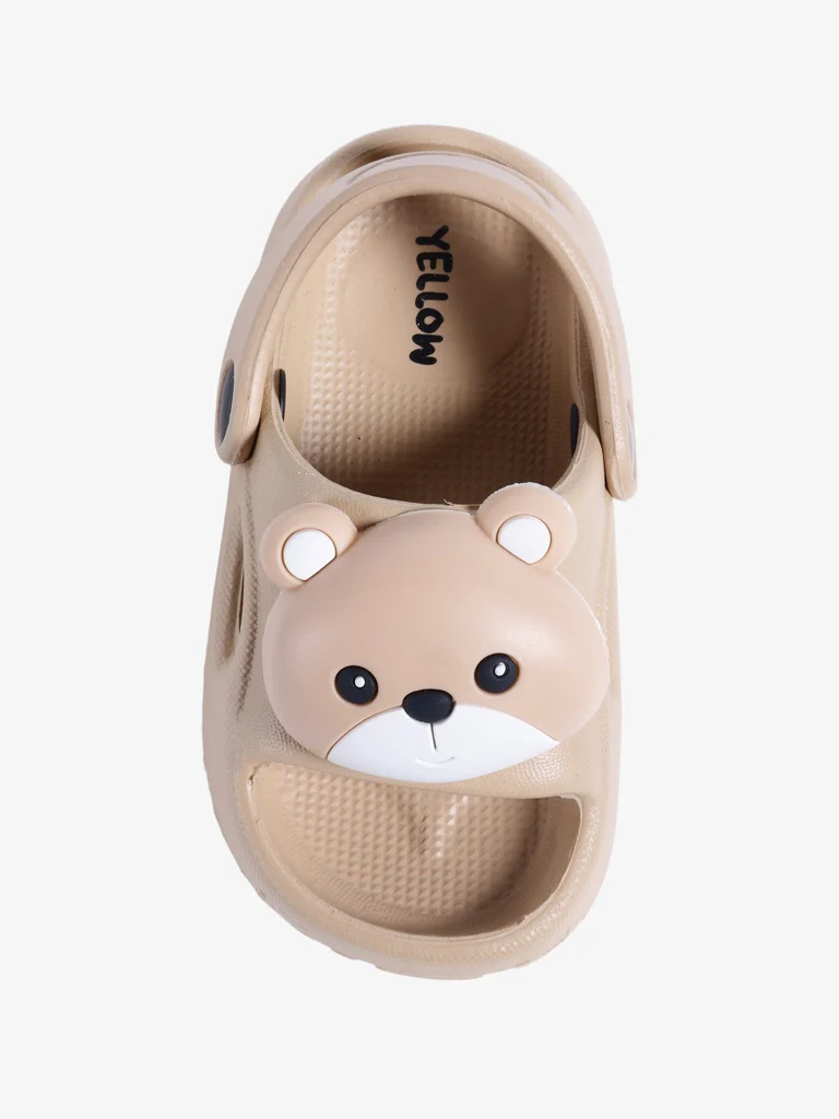 Yellow Unbleached Bear Themed Clogs - Image 3