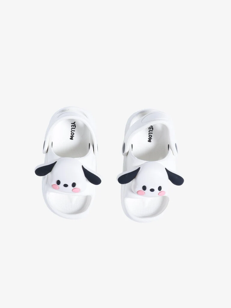 Yellow White Dog Themed Clogs - Image 2