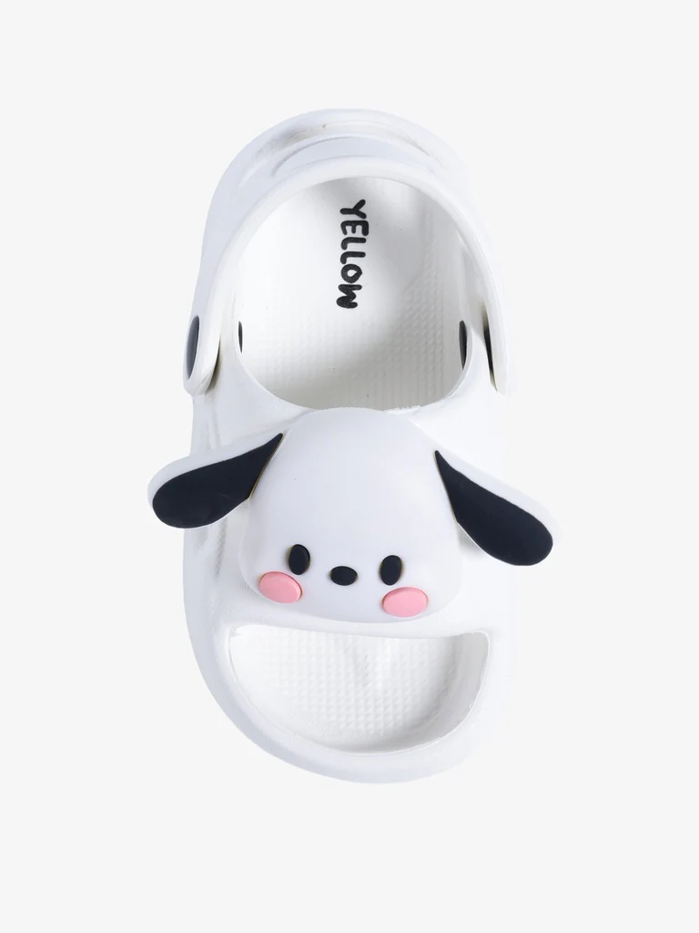 Yellow White Dog Themed Clogs - Image 3