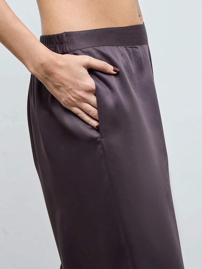 Zuba Dark Grey Palazzos - Image 3