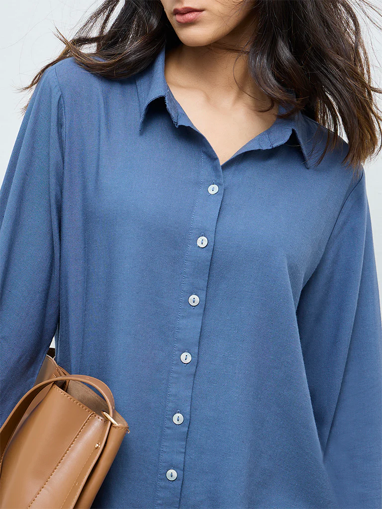 Zuba Indigo Solid Tunic - Image 3