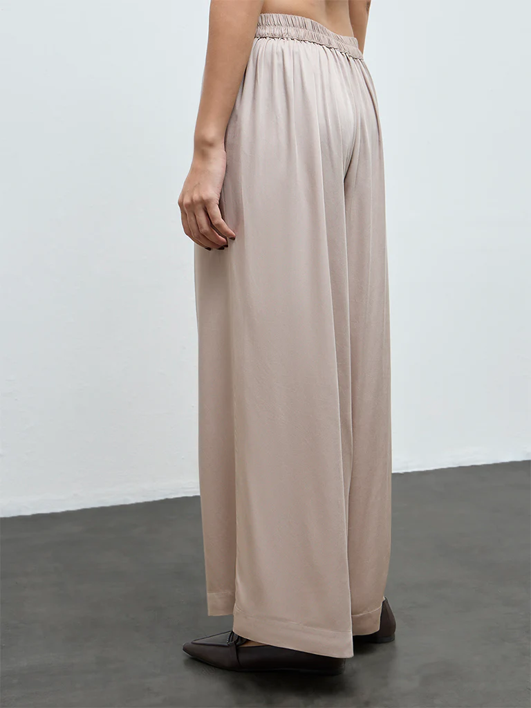 Zuba Light Beige Palazzos - Image 4
