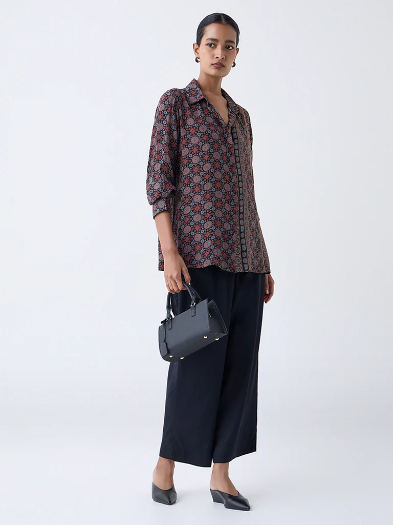 Zuba Multicolour Bagru Pattern Tunic - Image 2