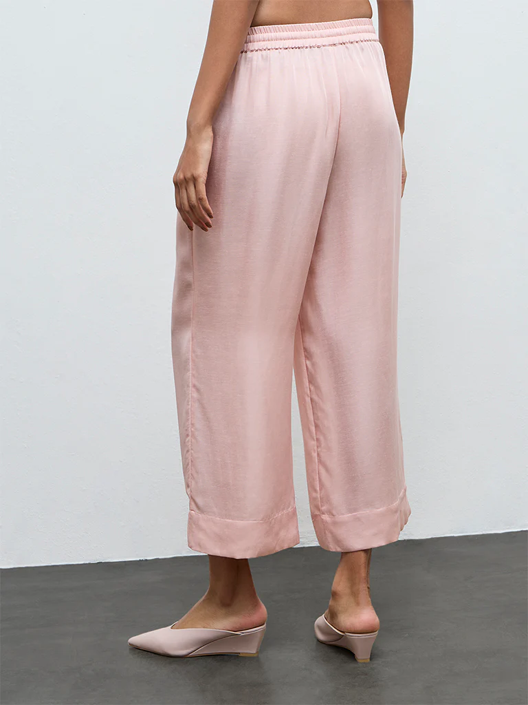 Zuba Pink Solid Pants - Image 4