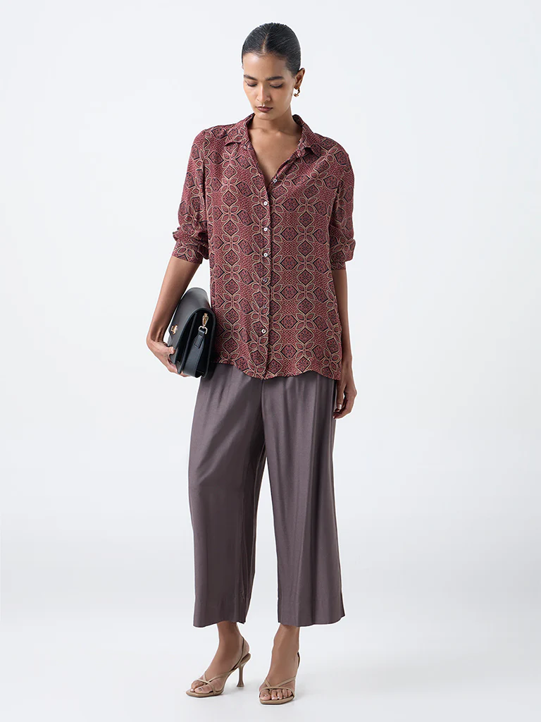 Zuba Rust Bagru Printed Tunic